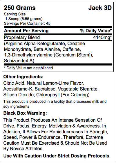 jacked 3d ingredients